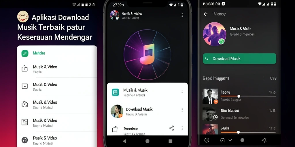 Antarmuka intuitif aplikasi 2739 untuk Download Musik yang memudahkan pengguna.