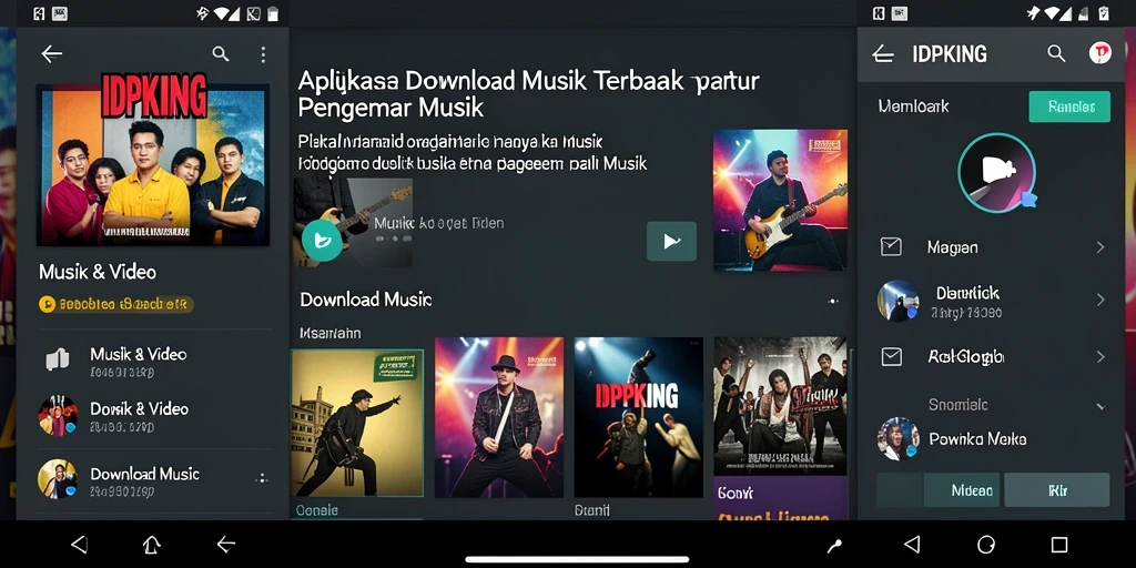 Antarmuka IDPKING yang sederhana untuk Download Musik.
