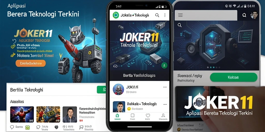 Antarmuka aplikasi JOKER11 menampilkan berita teknologi terbaru dengan jelas dan menarik.