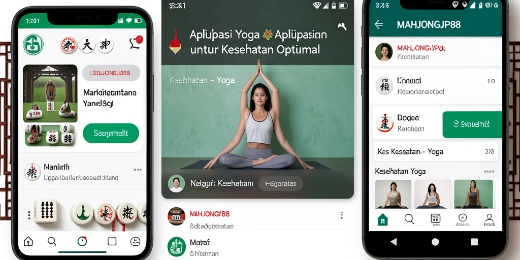 Tampilan antarmuka aplikasi Yoga MAHJONGJP88 dengan fitur mudah digunakan.