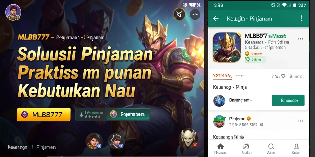 Tampilan antarmuka aplikasi MLBB777 yang user-friendly dan intuitif.