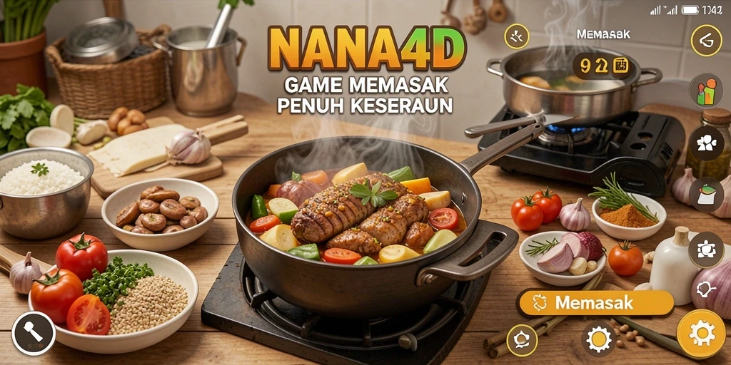 Tampilan antarmuka permainan NANA4D yang menarik dan intuitif.