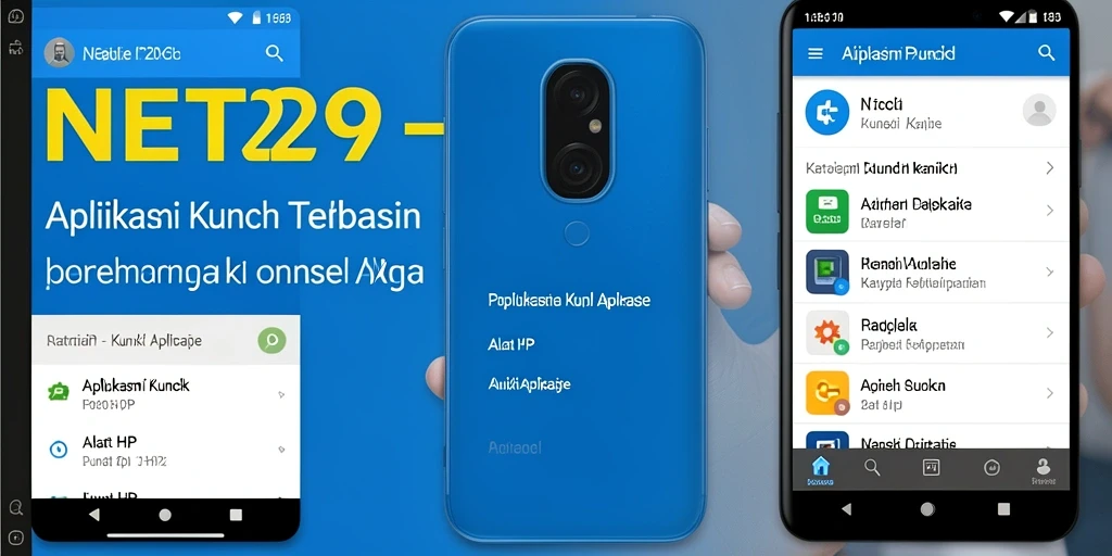 Antarmuka NET29 menampilkan opsi penguncian aplikasi dengan mudah dan cepat.